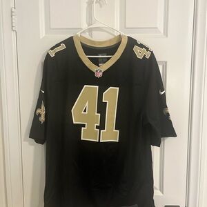 Saints Kamara NFL On Field Black and gold Jersey